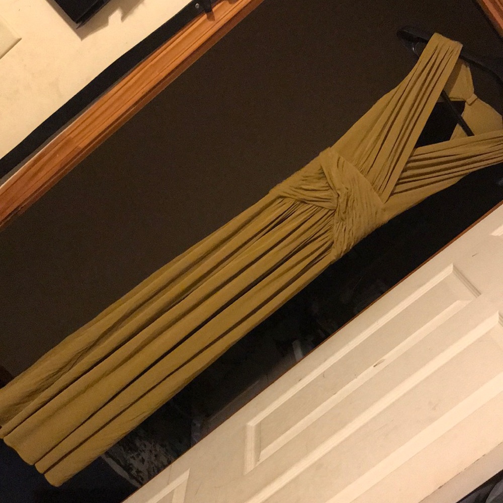 BCBG Semiformal Mustard Maxi Dress (XXS)